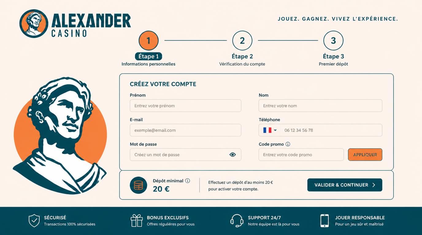 Etapes claires pour réclamer le bonus d’inscription avec petit budget