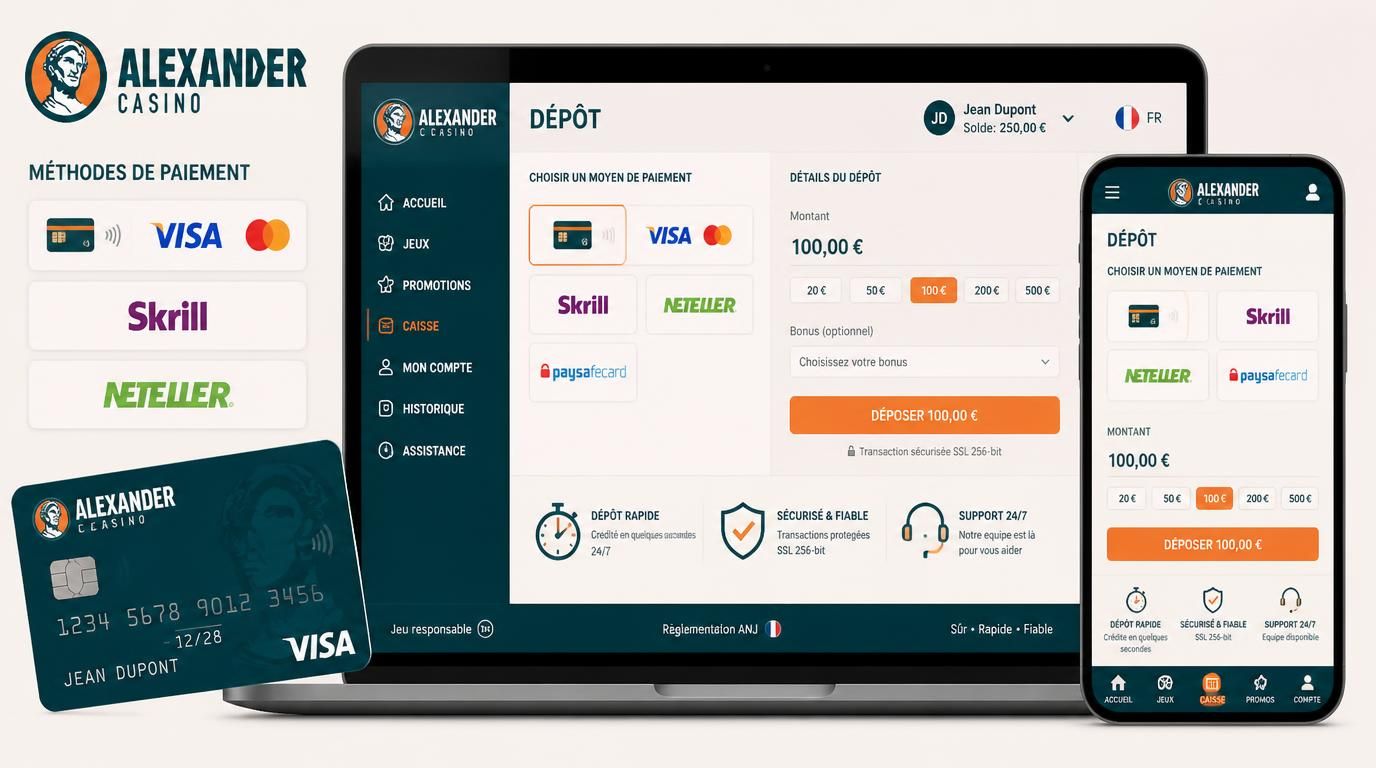 Un écran montrant carte bancaire + e-wallet + graphiques de rapidité et fiabilité